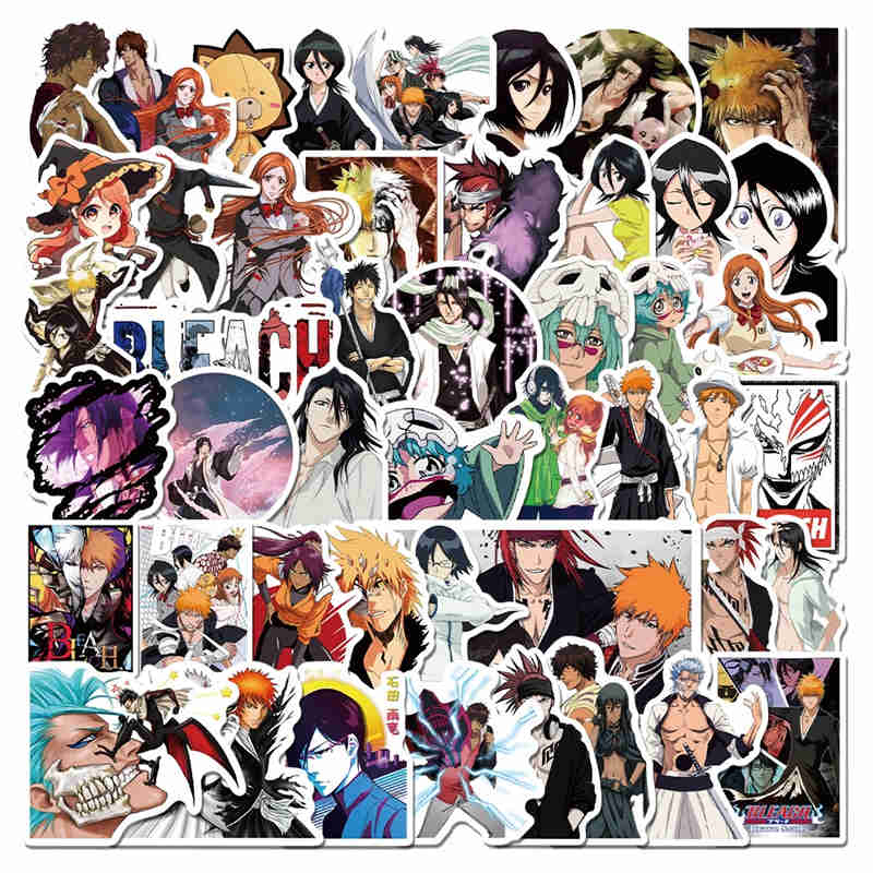 Bleach anime stickers set(50pcs a set)_Bleach_Anime category_Animeba anime  products wholesale,Anime distributor,toys store phone mall