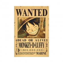 One Piece wanted anime retro posters(price for 1pcs)