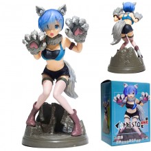 Re:Life in a different world from zero rem wolf anime figure