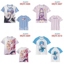 Re:Life in a different world from zero anime modal t-shirt