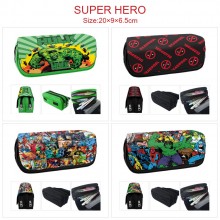 Super Hero Iron Spider Super Man Batman pen case pencil bag
