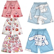Kirby Cinnamoroll anime shorts middle pants trousers