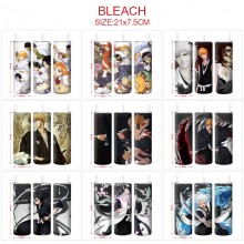 Bleach anime coffee water bottle cup with straw stainless steel