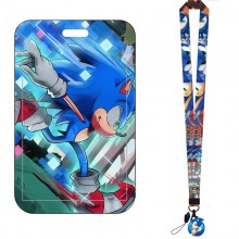 Sonic the Hedgehog ID cards holders cases lanyard key chain