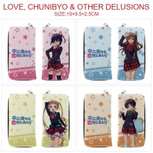 Chuunibyou Demo Koi ga shitai anime long zipper wallet purse