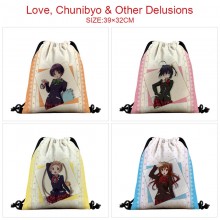 Chuunibyou Demo Koi ga shitai anime nylon drawstring backpack bag