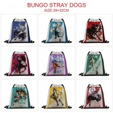 Bungo Stray Dogs anime nylon drawstring backpack bag