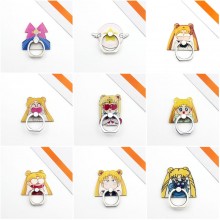 Sailor Moon anime mobile phone ring iphone finger ring round