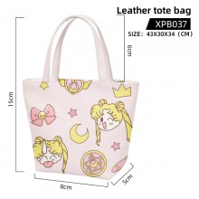 Sailor Moon anime waterproof leather tote bag handbag