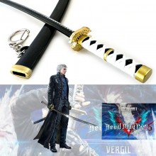 Devil May Cry mini weapon sword knife key chain with holder 22CM