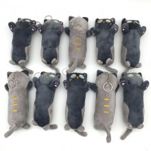 6.4inches Long Cat anime plush dolls set(10pcs a set)