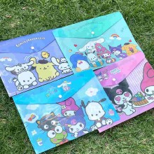 Sanrio Melody kitty Cinnamoroll Kuromi A4 file pocket bag