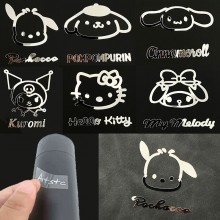 Melody kitty Cinnamoroll Kuromi Pochacco metal stickers mobile phone sticker