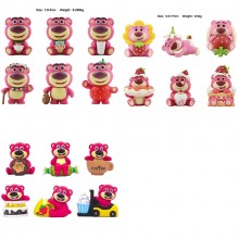 Lotso strawberry bear anime figures set(6pcs a set)(OPP bag)