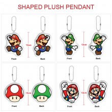Super Mario anime custom shaped plush doll key chain