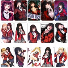 Kakegurui anime card crystal stickers set(10pcs a set)