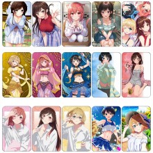 Kanojo Okarishimasu anime card crystal stickers set(10pcs a set)