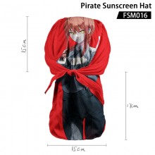 Chainsaw Man anime Hip-hop Sports Pirate Sunscreen Hat