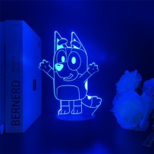 Bluey 3D 7 Color Lamp Touch Lampe Nightlight+USB