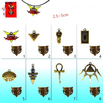 Yu Gi Oh Duel Monsters anime necklace+ring set