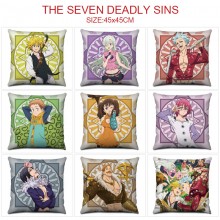 The Seven Deadly Sins anime two-sided pillow 45*45cm