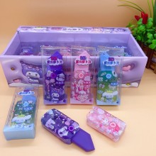 Sanrio Melody kitty Cinnamoroll Kuromi radish knife erasers set(18pcs a set)