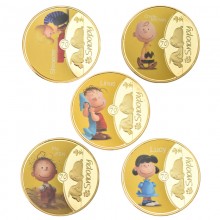 Snoopy Commemorative Coin Collect Badge Lucky Coin Decision Coin