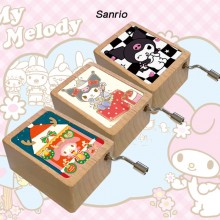 Melody kitty Cinnamoroll Kuromi Pochacco wooden music box