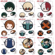 My Hero Academia anime pu zipper round wallet coin purse