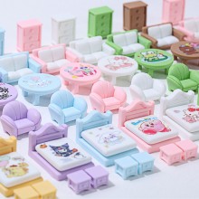 Sanrio Melody kitty Cinnamoroll Kuromi mini diy furniture bed chair phone case accessories