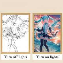 Hatsune Miku anime Led Photo Frame Lamp Painting N...
