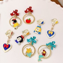 Snow White Mermaid princess anime earrings a pair