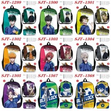 Blue Lock anime nylon backpack bag shoulder pencil case