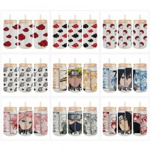 Naruto anime frosted glass cups 350ml/450ml