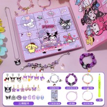 Sanrio Melody kitty Cinnamoroll Kuromi diy bracelets necklaces stickers set