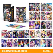 Naruto anime two-sided laser holographic cards
