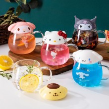 Sanrio Melody kitty Cinnamoroll Kuromi anime glass...