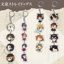 Bungo Stray Dogs anime two-sided acrylic key chains