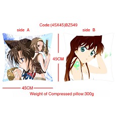 Detective conan double sides pillow