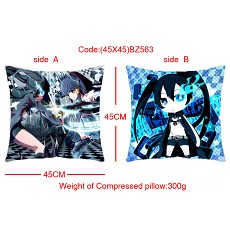 Black rock shooter double sides pillow