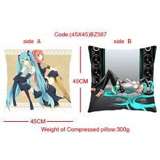 Hatsune miku double sides pillow