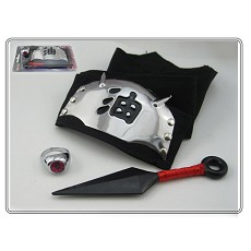 Naruto cosplay headband+weapon+ring