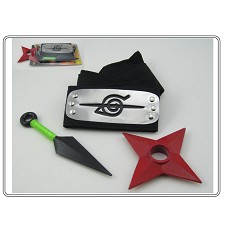 Naruto headband + weapon