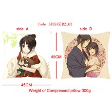 Hakuouki double sides pillow