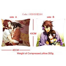 Hakuouki double sides pillow