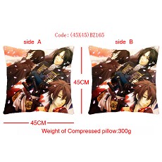 Hakuouki double sides pillow