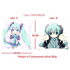 Hatsune Miku double sides pillow