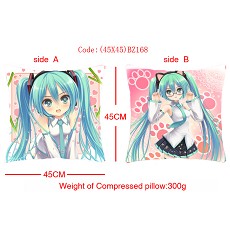 Hatsune Miku double sides pillow