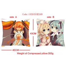 Hatsune Miku double sides pillow