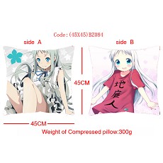 Anime girl double sides pillow(45X45CM)